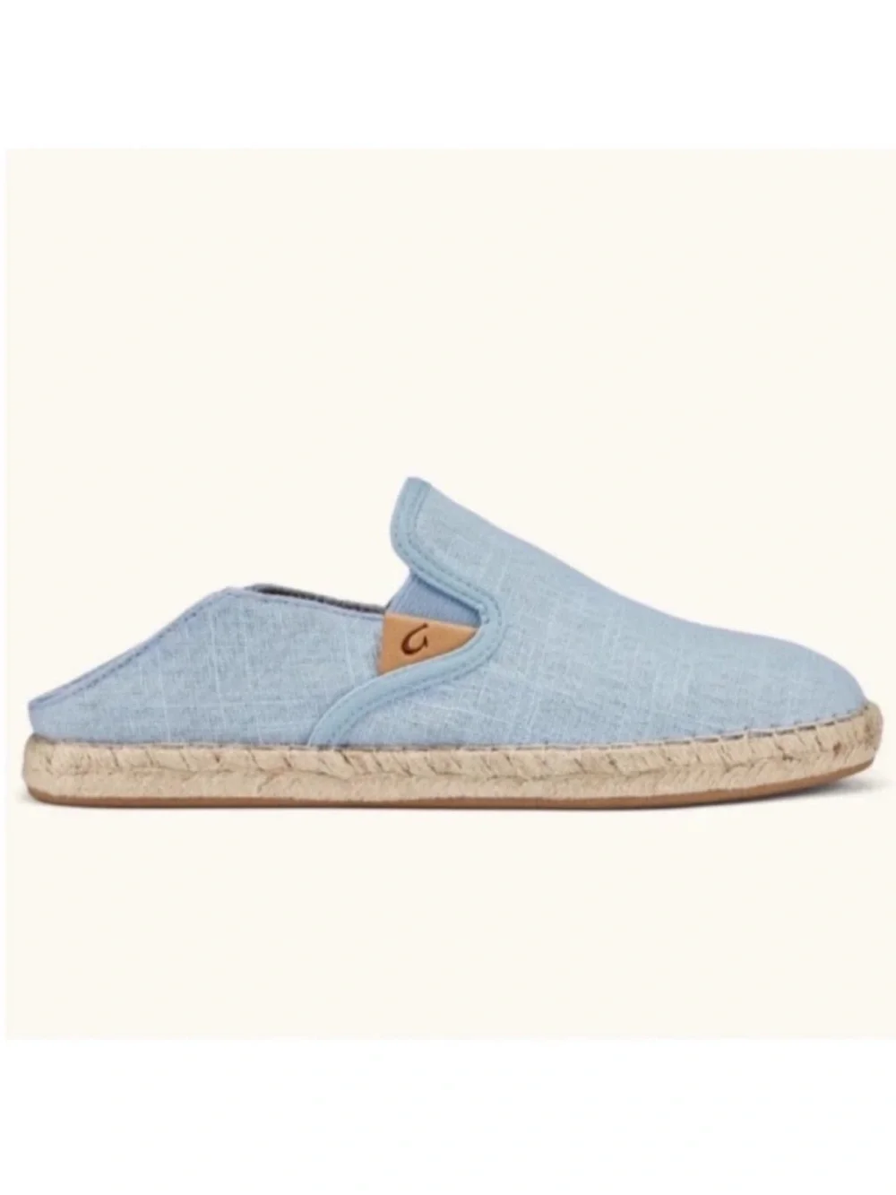 OLUKAI Kaula Pa'a Kapa Convertible Espadrille Shoes Blue Size 6.5W